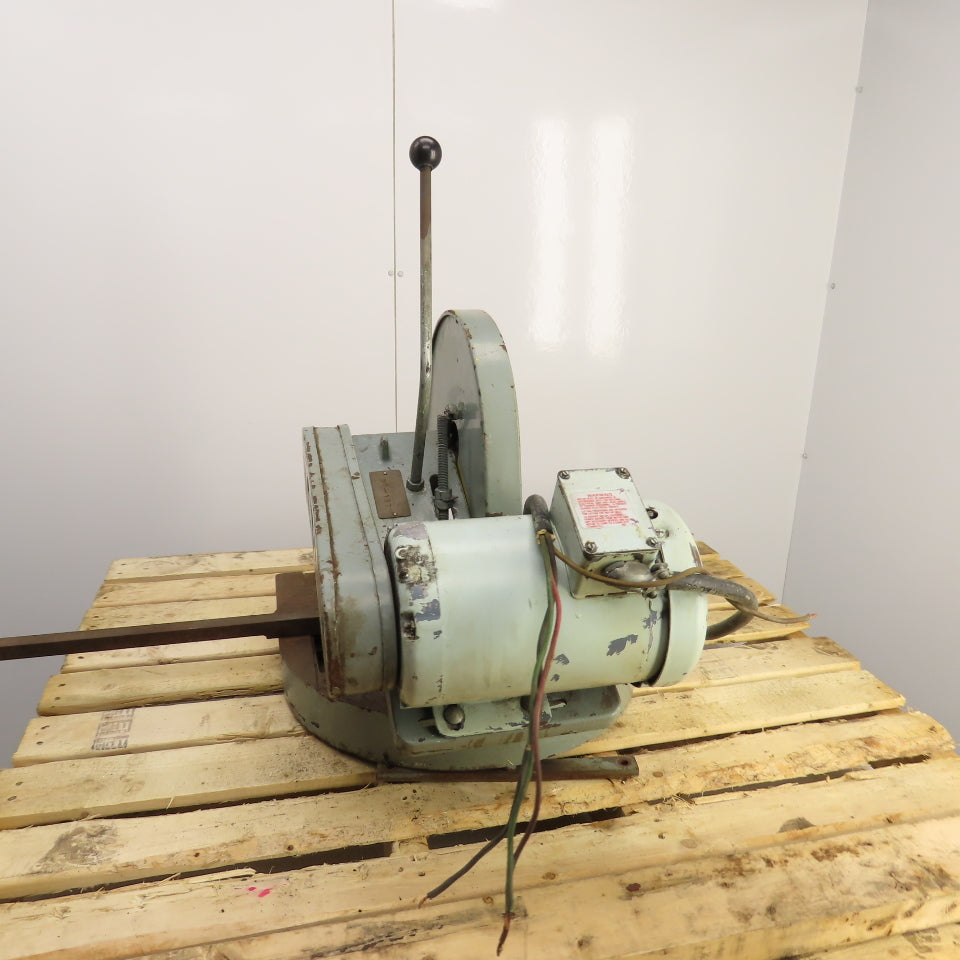 CTD M225 2HP 12" Manual Abrasive Miter Metal Saw 208-230/460V 3PH Tested 3900rpm