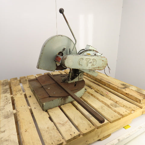 CTD M225 2HP 12" Manual Abrasive Miter Metal Saw 208-230/460V 3PH Tested 3900rpm
