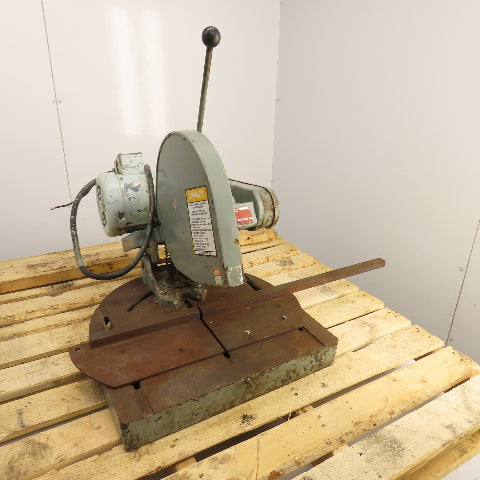 CTD M225 2HP 12" Manual Abrasive Miter Metal Saw 208-230/460V 3PH Tested 3900rpm