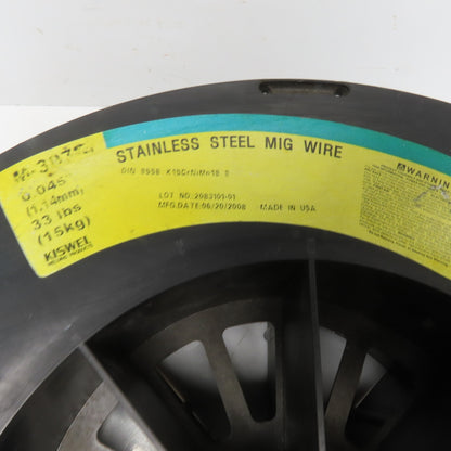 KISWEL M-3078 045 x 28bs Stainless Steel Mig Welding Wire Spool