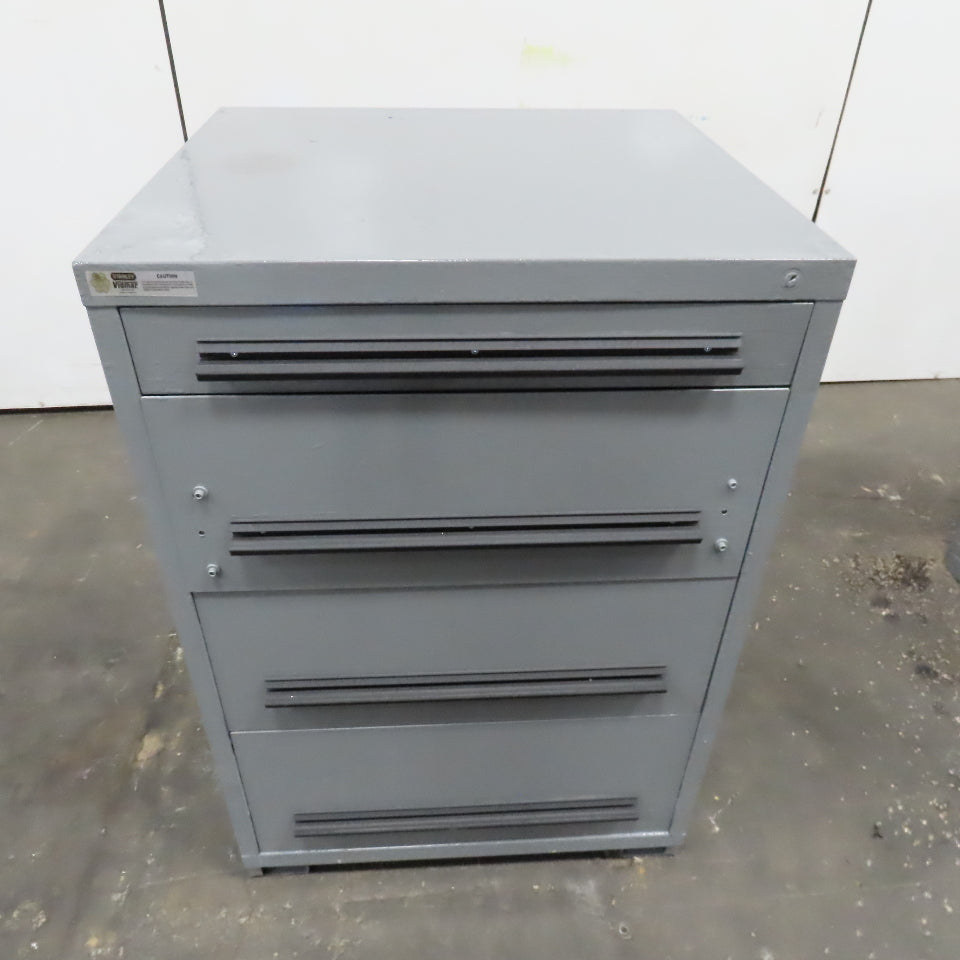 Stanley Vidmar 4 Drawer Small Parts Tool Storage Shop Cabinet 30" x 28" x 44"