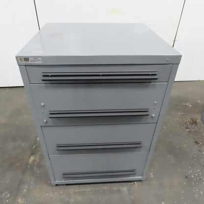 Stanley Vidmar 4 Drawer Small Parts Tool Storage Shop Cabinet 30" x 28" x 44"