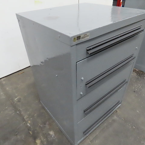 Stanley Vidmar 4 Drawer Small Parts Tool Storage Shop Cabinet 30" x 28" x 44"