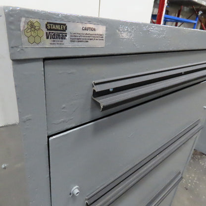 Stanley Vidmar 4 Drawer Small Parts Tool Storage Shop Cabinet 30" x 28" x 44"