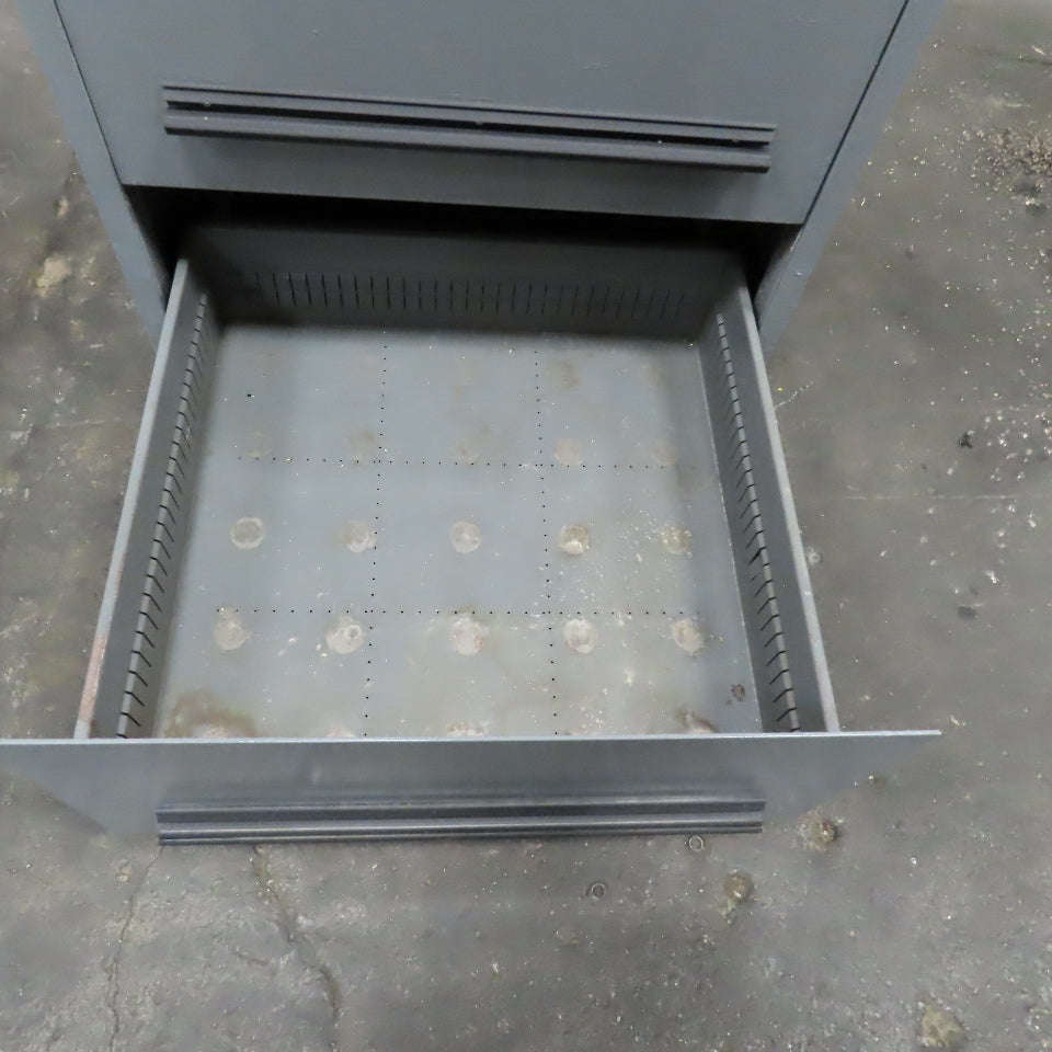 Stanley Vidmar 4 Drawer Small Parts Tool Storage Shop Cabinet 30" x 28" x 44"