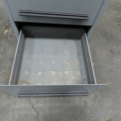 Stanley Vidmar 4 Drawer Small Parts Tool Storage Shop Cabinet 30" x 28" x 44"