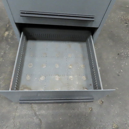 Stanley Vidmar 4 Drawer Small Parts Tool Storage Shop Cabinet 30" x 28" x 44"