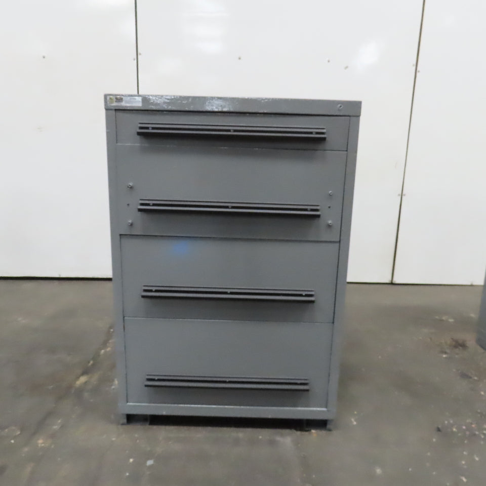 Stanley Vidmar 4 Drawer Small Parts Tool Storage Shop Cabinet 30" x 28" x 44"