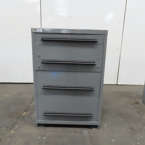 Stanley Vidmar 4 Drawer Small Parts Tool Storage Shop Cabinet 30" x 28" x 44"