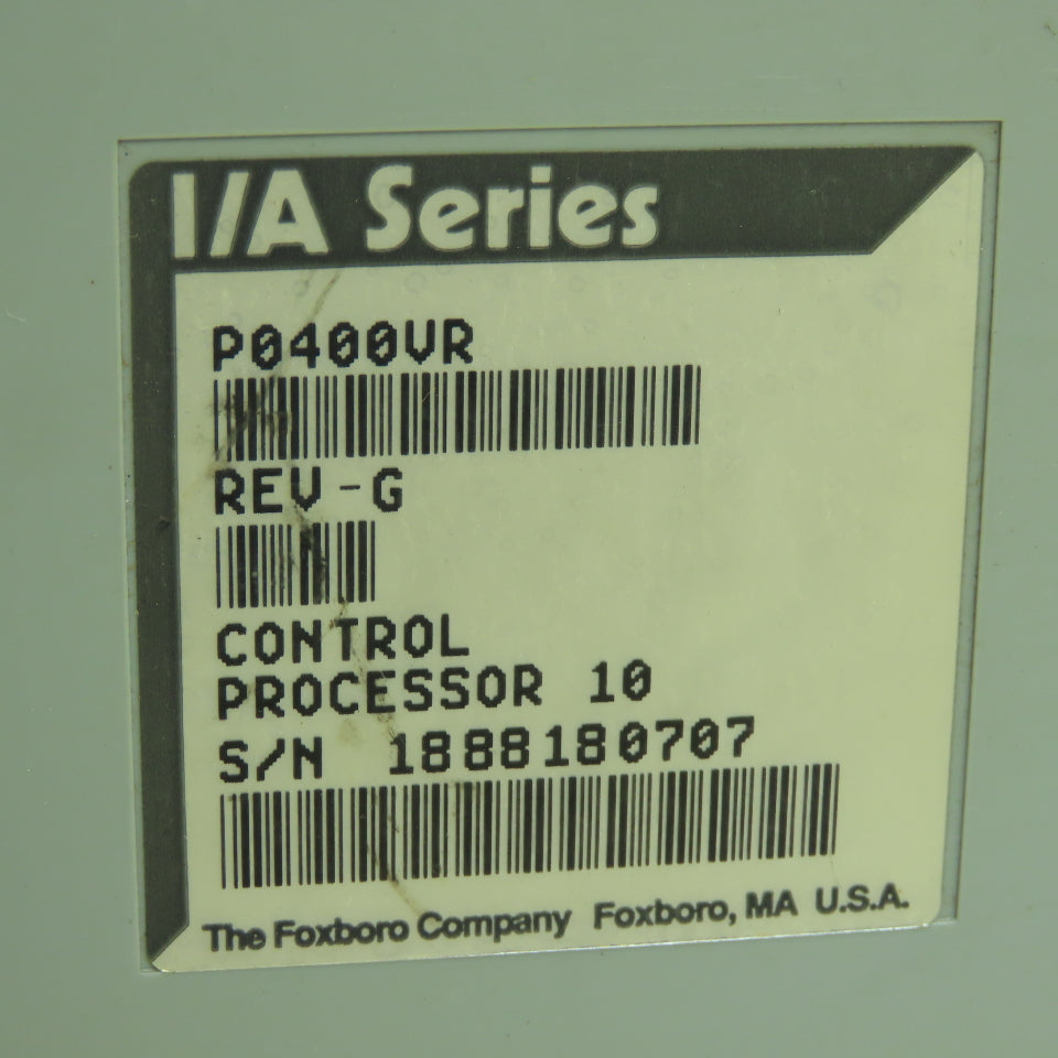 Foxboro P0400VR Control Processor Module I/A Series 10 Rev G