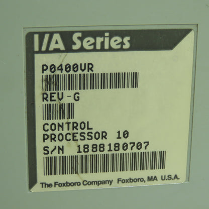 Foxboro P0400VR Control Processor Module I/A Series 10 Rev G