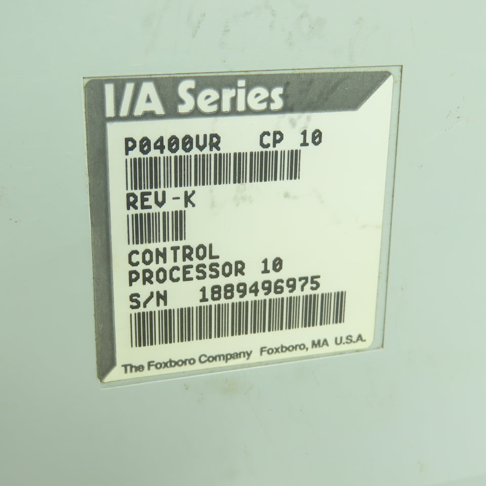 Foxboro P0400VR Control Processor Module I/A Series 10 Rev K