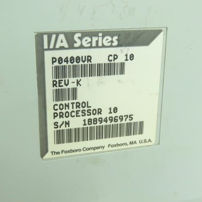 Foxboro P0400VR Control Processor Module I/A Series 10 Rev K