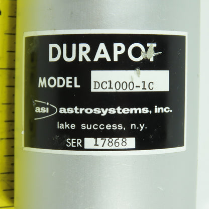 Aerosystems Durapot DC1000-1 Rotary Encoder 1/8" Shaft