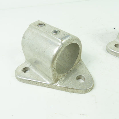 Aluminum cast Structural Fitting Speed Rail Triangle Flange 1.7" ID Lot Of 2