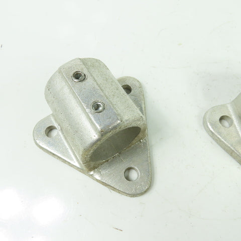 Aluminum cast Structural Fitting Speed Rail Triangle Flange 1.7" ID Lot Of 2