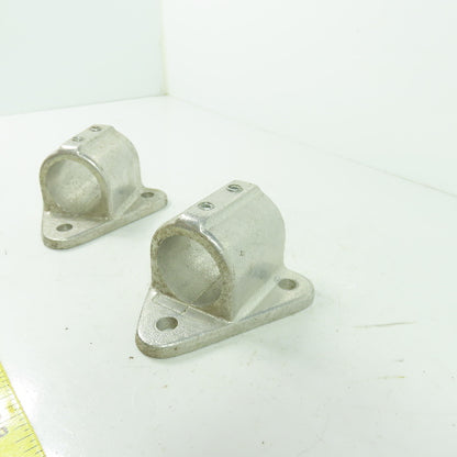Aluminum cast Structural Fitting Speed Rail Triangle Flange 1.7" ID Lot Of 2