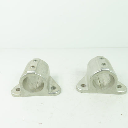 Aluminum cast Structural Fitting Speed Rail Triangle Flange 1.7" ID Lot Of 2