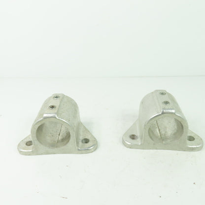 Aluminum cast Structural Fitting Speed Rail Triangle Flange 1.7" ID Lot Of 2