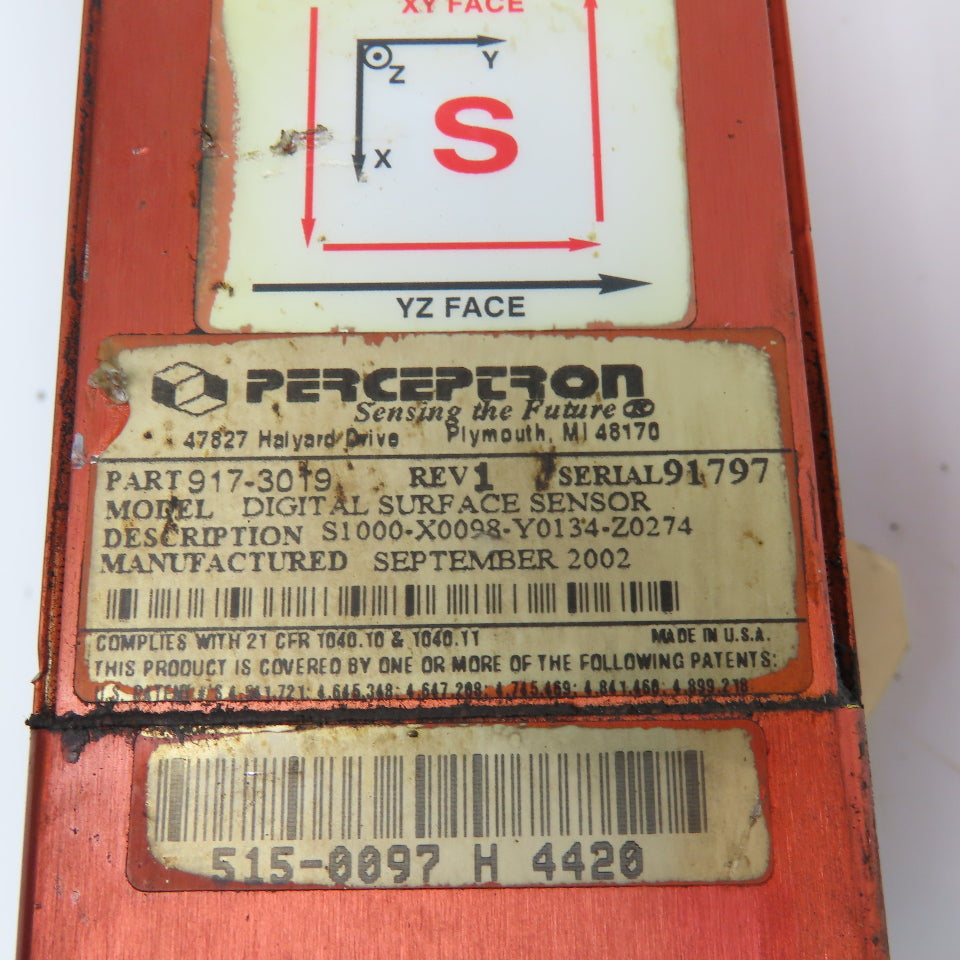 Perceptron 917-3020 Digital Surface Sensor W/ 515-0095 Trilite LED Flood