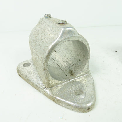 Aluminum cast Structural Fitting Speed Rail Triangle Flange 1.9" ID Lot Of 2