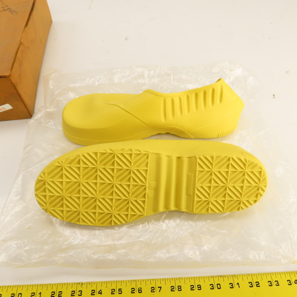 00881030 Men's Size Large Rubber Over Shoe Boot Protector Yellow