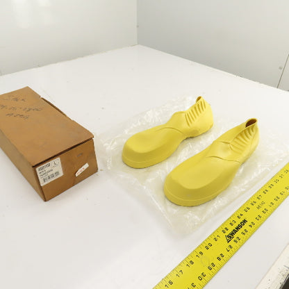 00881030 Men's Size Large Rubber Over Shoe Boot Protector Yellow