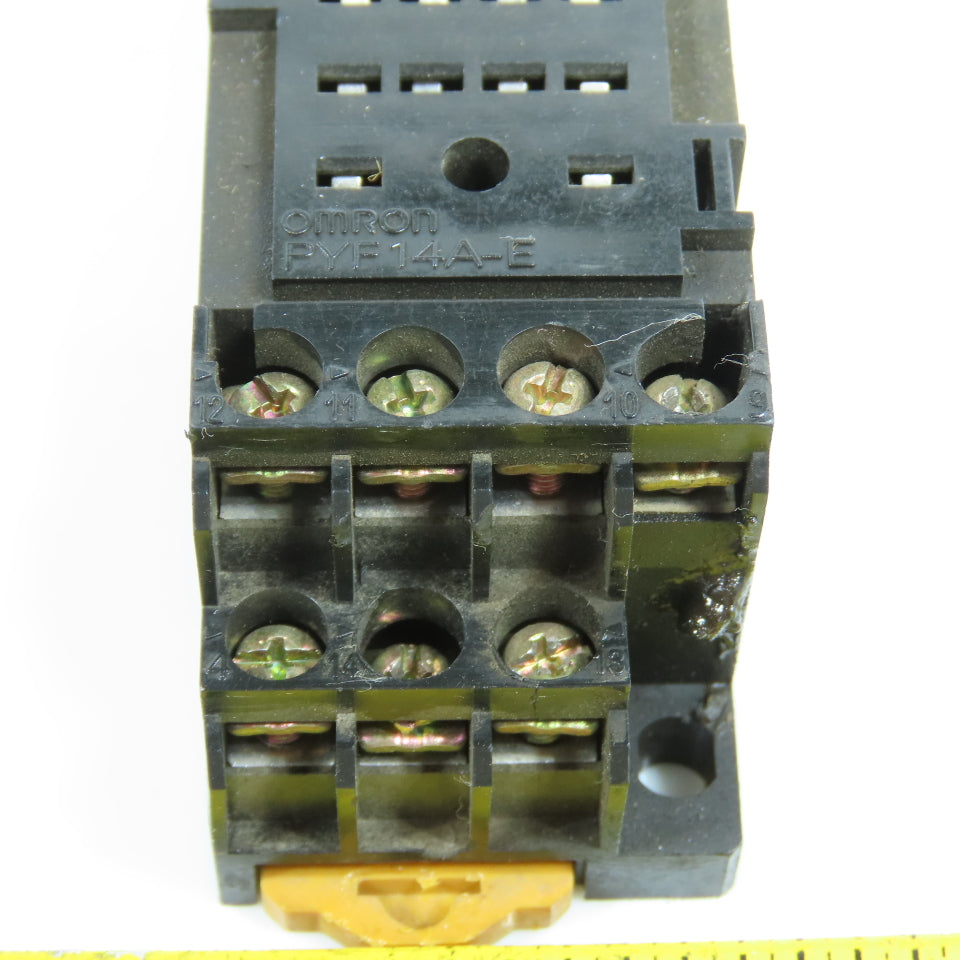 Omron PYF14A-E Relay Socket Base 14-Pin 5A 250V Lot Of 5