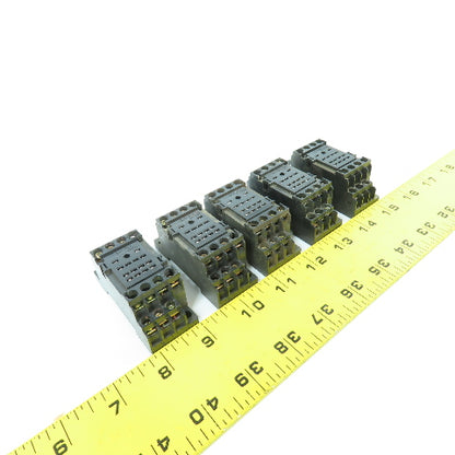 Omron PYF14A-E Relay Socket Base 14-Pin 5A 250V Lot Of 5