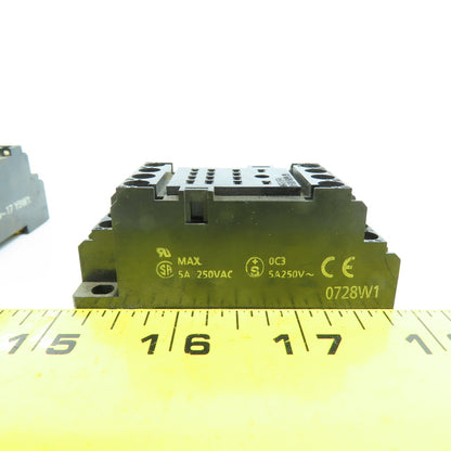 Omron PYF14A-E Relay Socket Base 14-Pin 5A 250V Lot Of 5