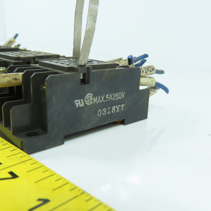 Omron PYF14A Relay Socket Base 14-Pin 5A 250V Lot Of 5