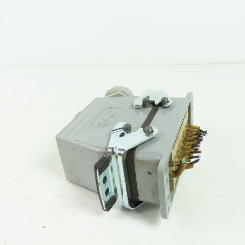 Epic H-BE 16 SS DR Rectangular Connector Plug 16-Pin Male/Female 500V 16A