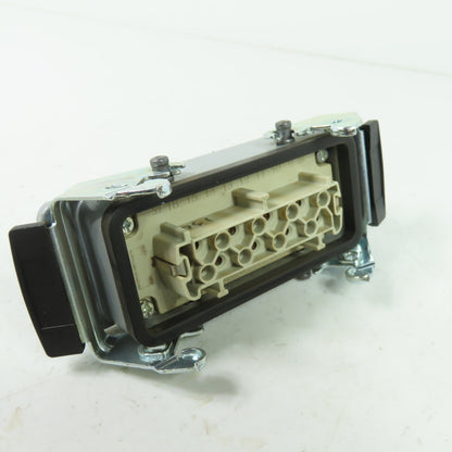 Epic H-BE 16 SS DR Rectangular Connector Plug 16-Pin Male/Female 500V 16A