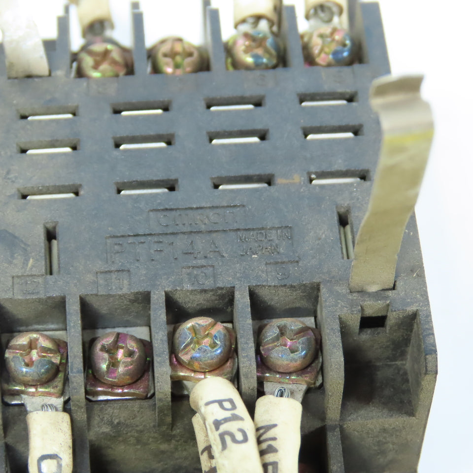 Omron PTF14A Relay Socket Base 12-Pin 10A 240V Lot Of 5