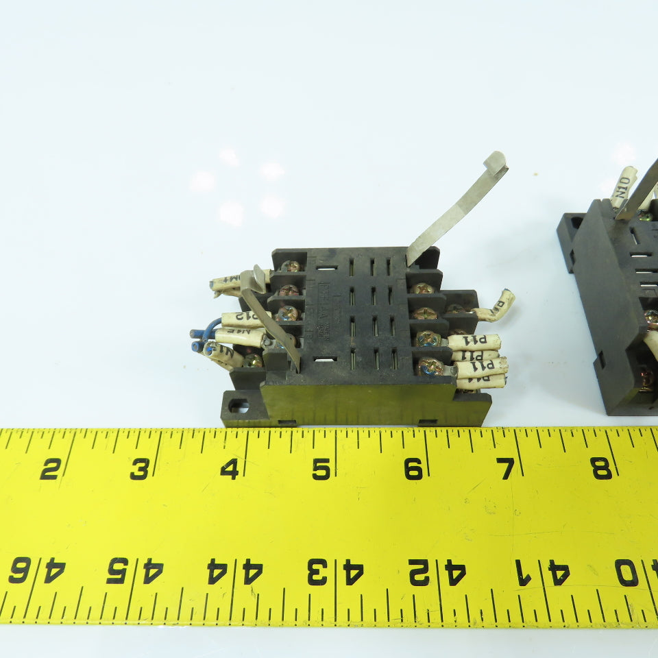 Omron PTF14A Relay Socket Base 12-Pin 10A 240V Lot Of 5