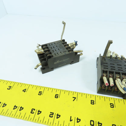 Omron PTF14A Relay Socket Base 12-Pin 10A 240V Lot Of 5
