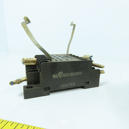 Omron PTF14A Relay Socket Base 12-Pin 10A 240V Lot Of 5