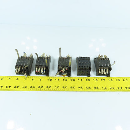 Omron PTF14A Relay Socket Base 12-Pin 10A 240V Lot Of 5
