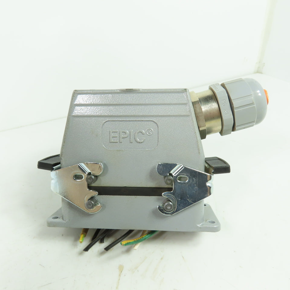 Epic H-BS 6 SS Rectangular Connector Plug 6-Pin Male/Female 400/690V 35A