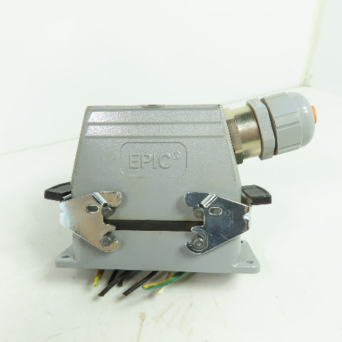 Epic H-BS 6 SS Rectangular Connector Plug 6-Pin Male/Female 400/690V 35A