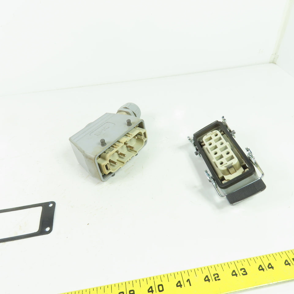 Epic H-BS 6 SS Rectangular Connector Plug 6-Pin Male/Female 400/690V 35A