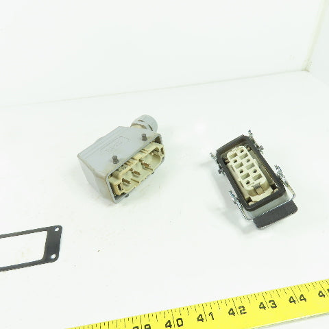 Epic H-BS 6 SS Rectangular Connector Plug 6-Pin Male/Female 400/690V 35A