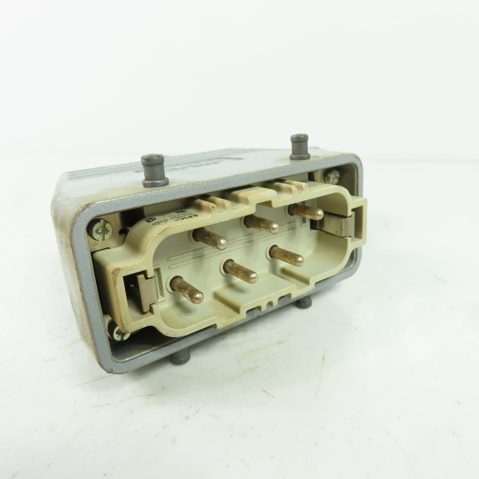 Epic H-BS 6 SS Rectangular Connector Plug 6-Pin Male/Female 400/690V 35A