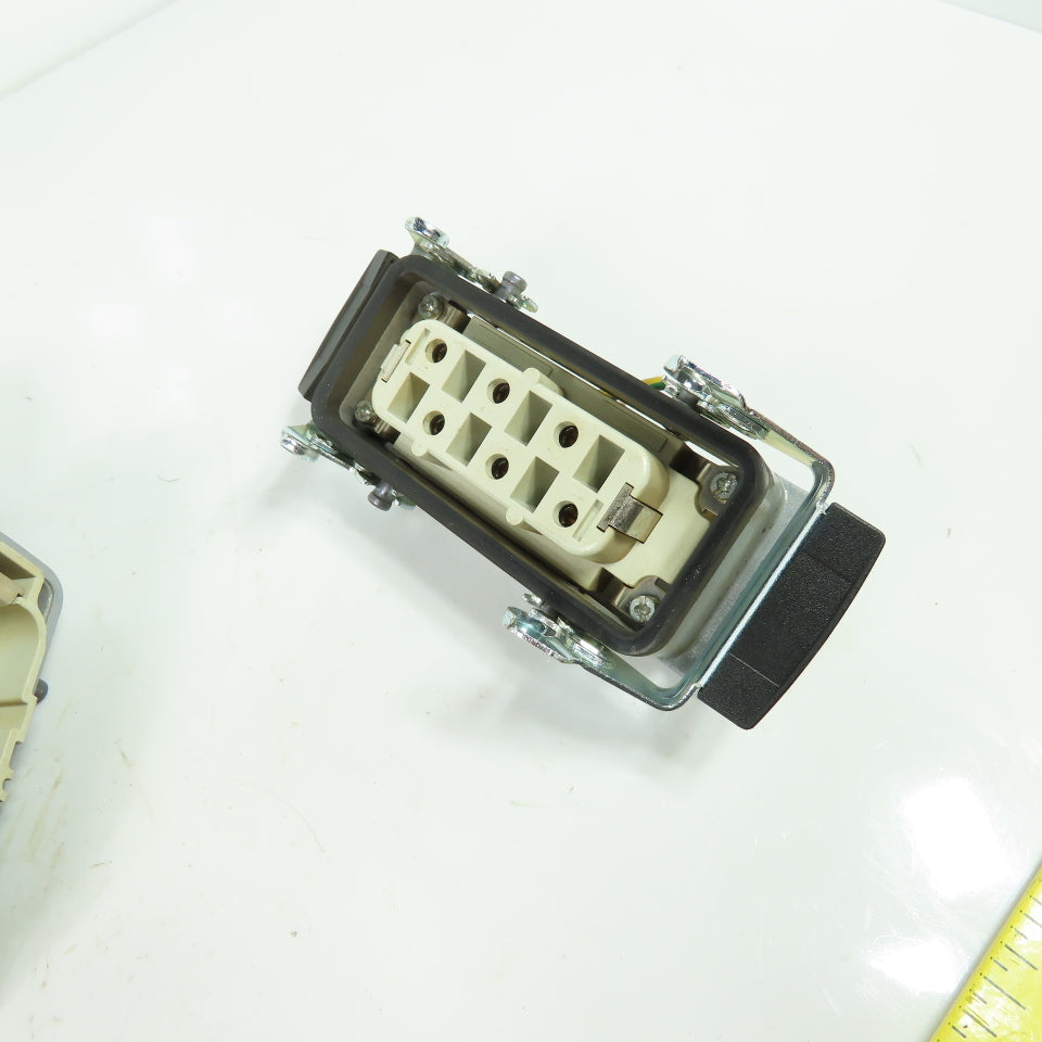 Epic H-BS 6 SS Rectangular Connector Plug 6-Pin Male/Female 400/690V 35A