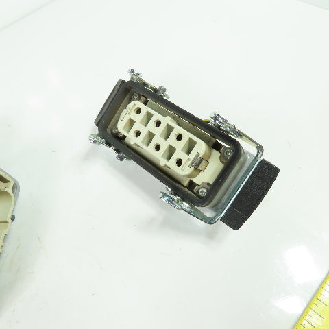 Epic H-BS 6 SS Rectangular Connector Plug 6-Pin Male/Female 400/690V 35A