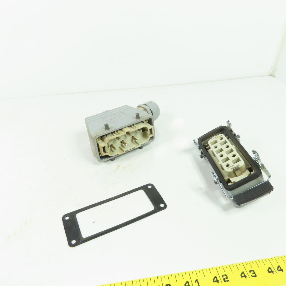 Epic H-BS 6 SS Rectangular Connector Plug 6-Pin Male/Female 400/690V 35A