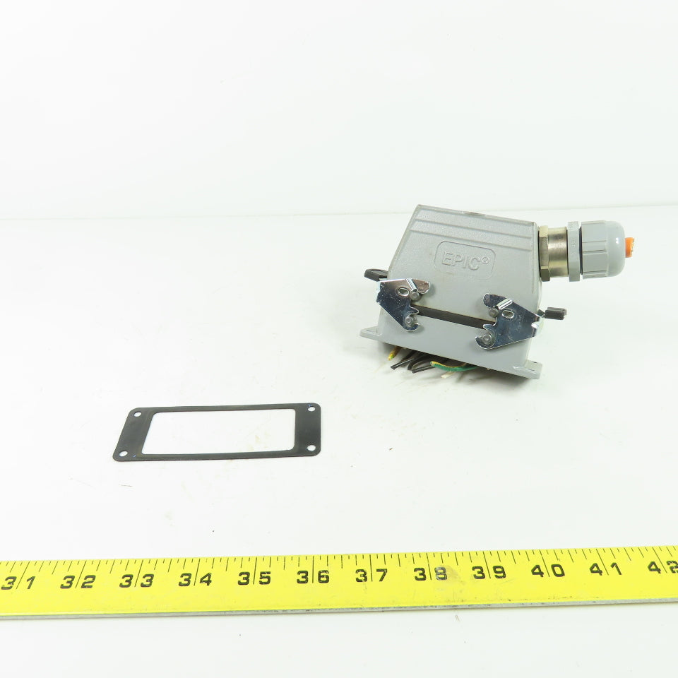 Epic H-BS 6 SS Rectangular Connector Plug 6-Pin Male/Female 400/690V 35A