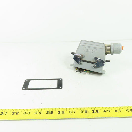 Epic H-BS 6 SS Rectangular Connector Plug 6-Pin Male/Female 400/690V 35A