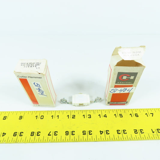 Cutler Hammer D26MPR Type M Rear Pole Relay N.O. Lot Of 2 NEW