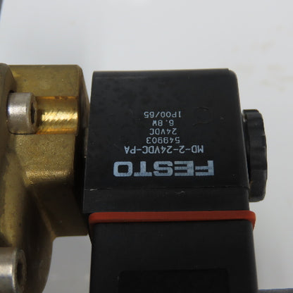 Festo MS6-LFR-1/2-D7-C-R-V-AS Pneumatic Filter Regulator Valve Assembly 12 Bar